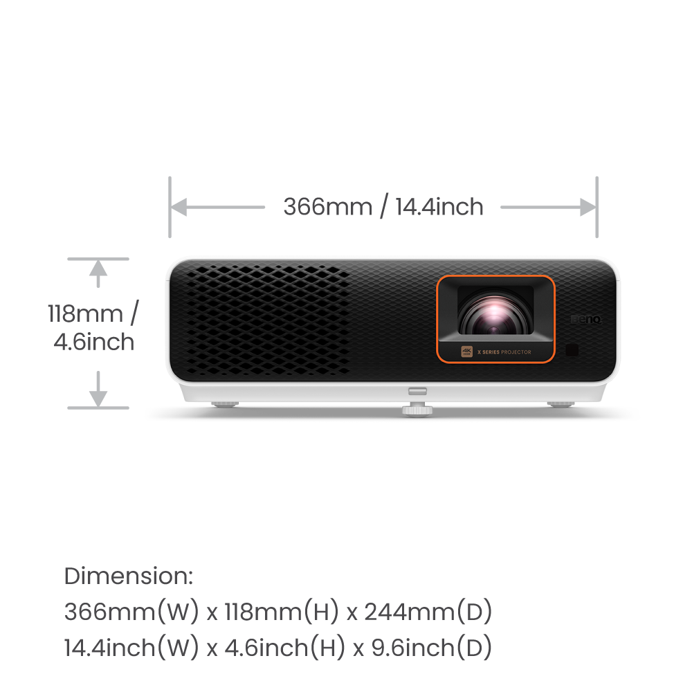 BenQ X500i DLP Projector Specs