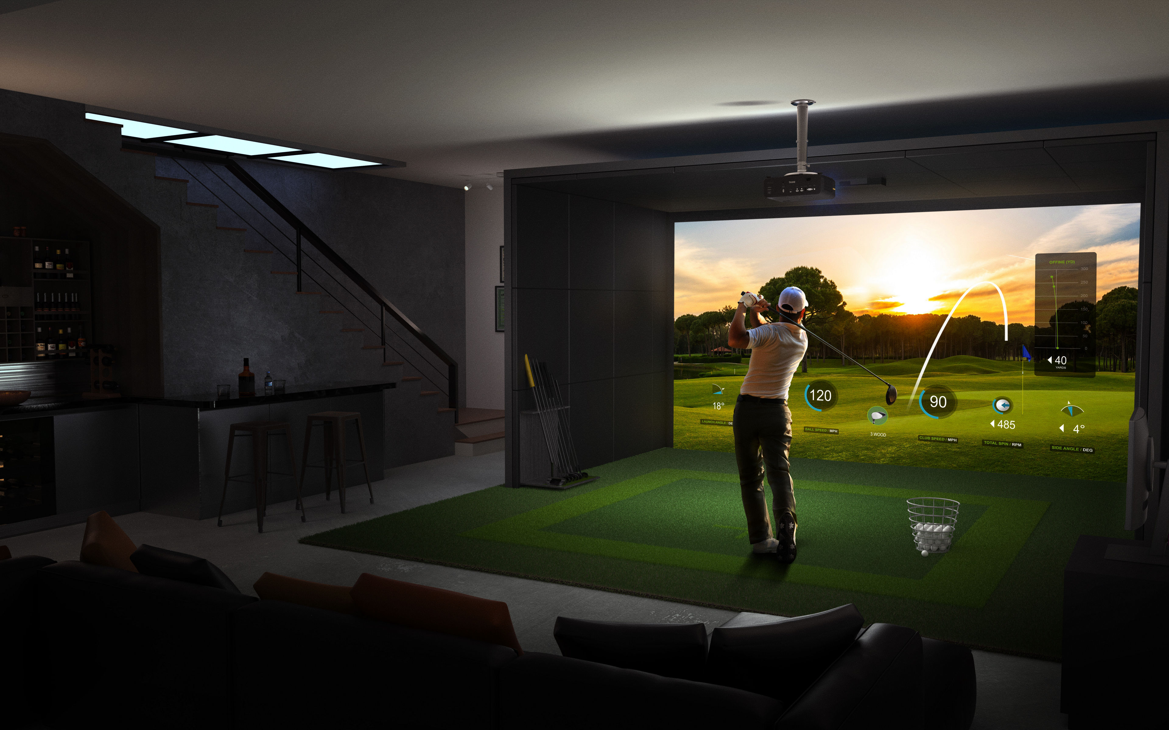 室內高爾夫建置，BenQ一站式顧問服務