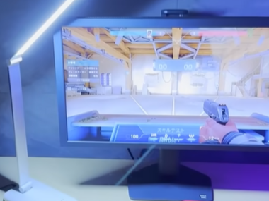 デスクライトによる乱反射