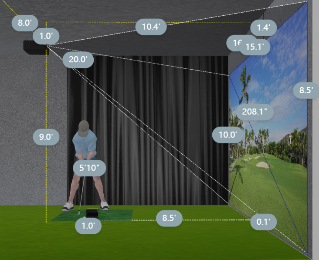 golf sim 3d planner - 1