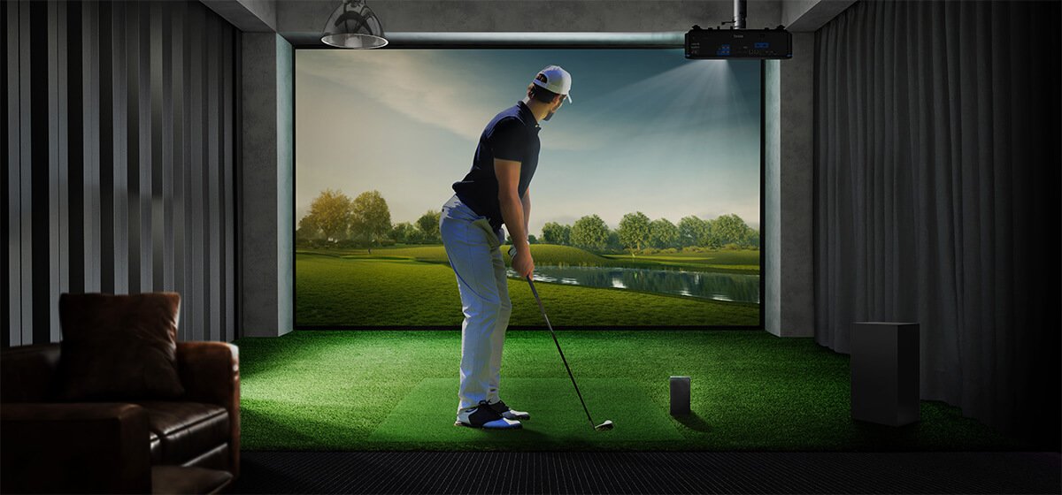 Build a home golf simulator with BenQ laser installation projectors. From No.1 DLP projector brand