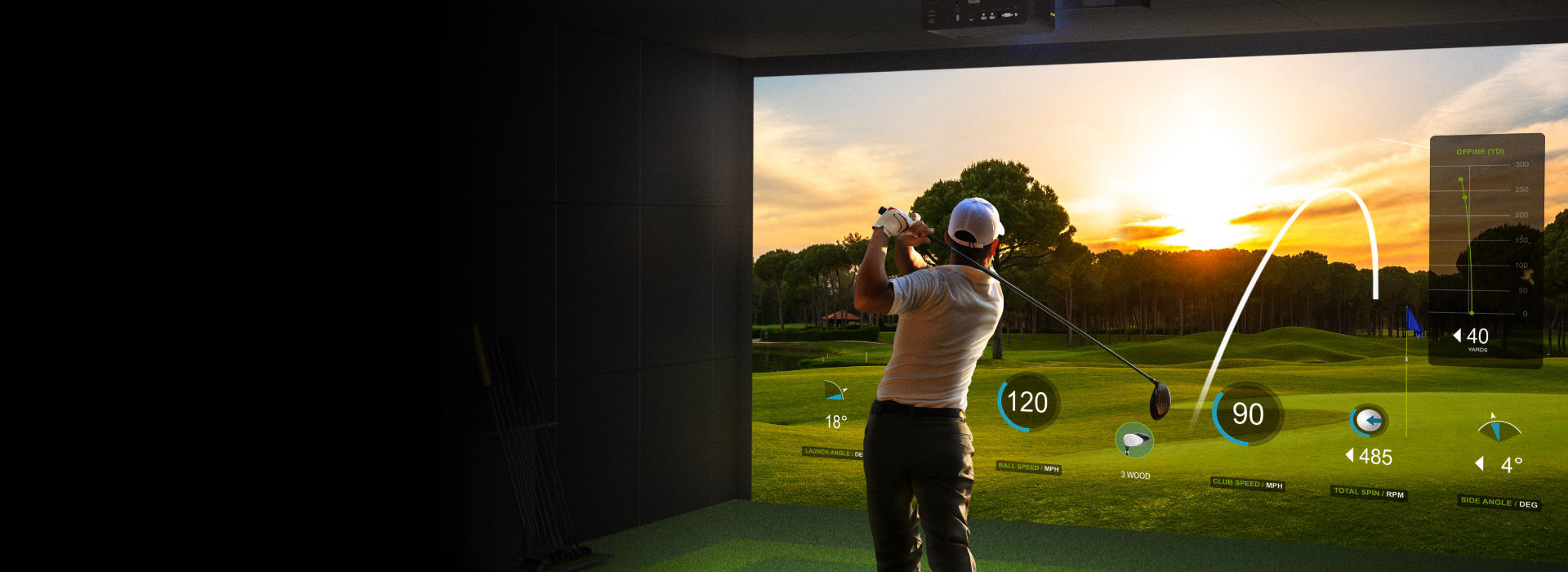 Realistic Golfing Experience with BenQ Golf Simulator Projector