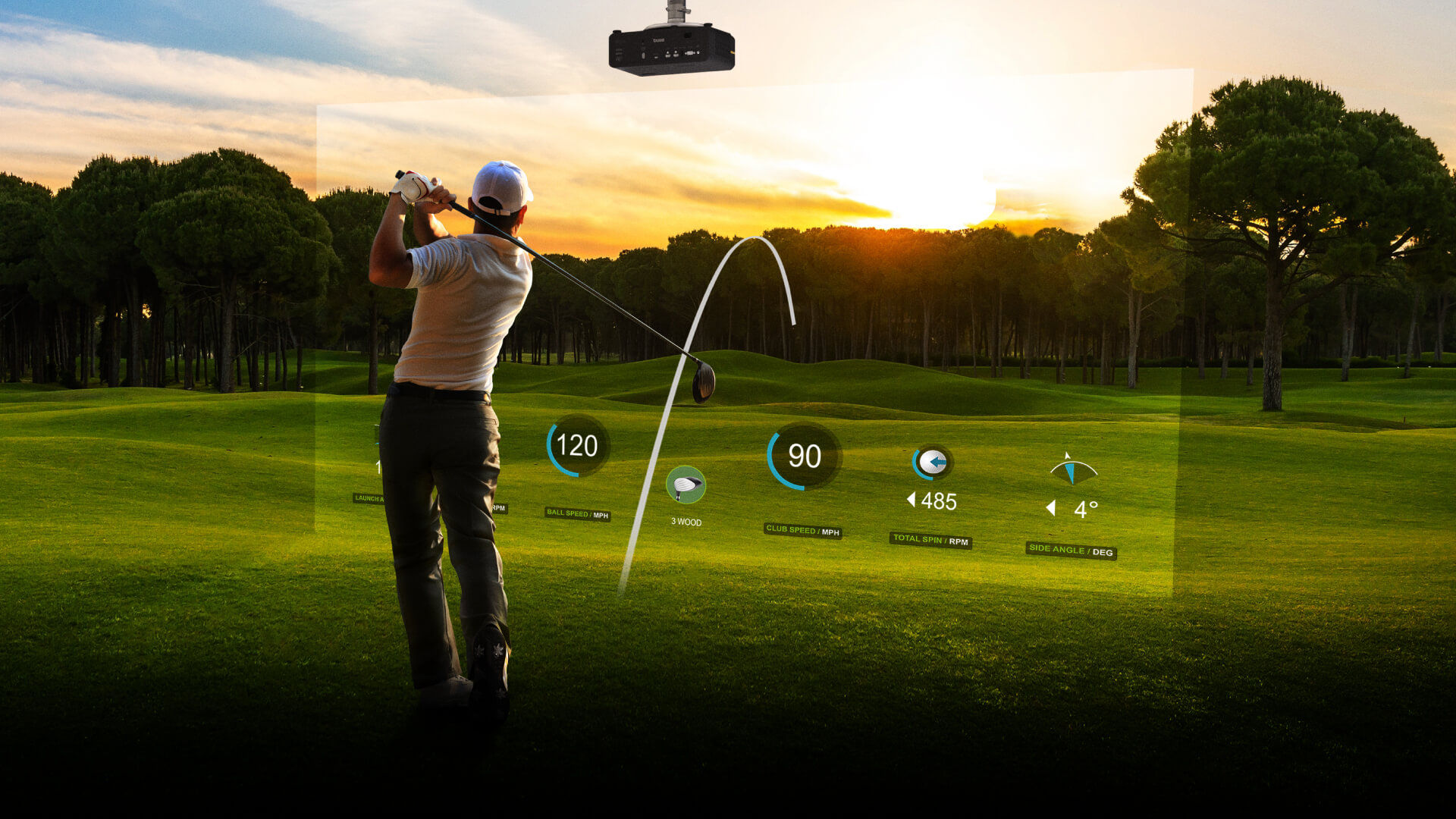 Play the Masters with BenQ 4K Golf Simulator Projector