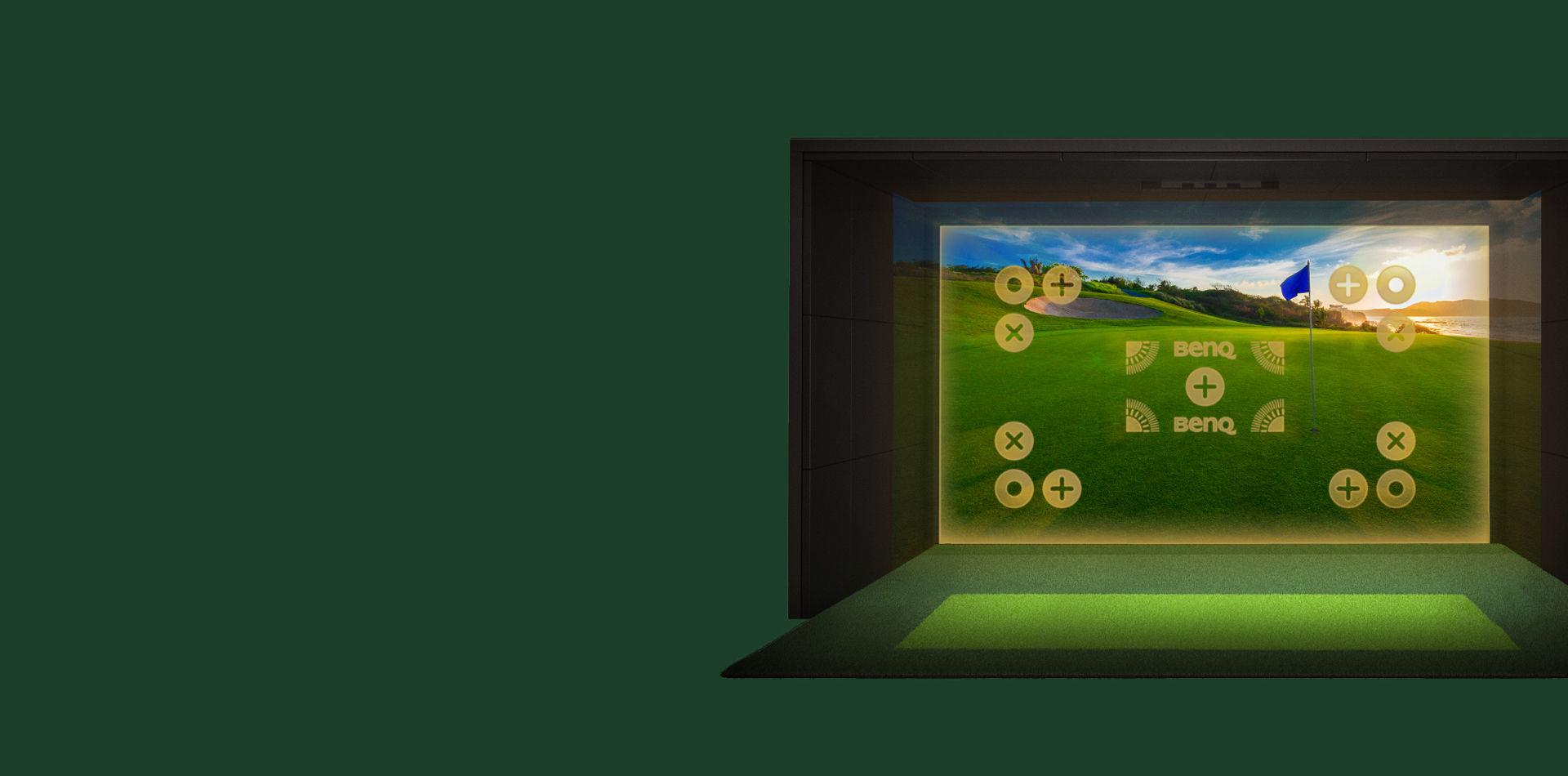 Play the Masters with BenQ 4K Golf Simulator Projector