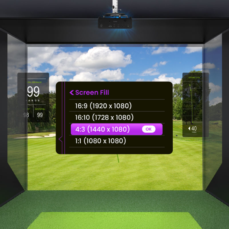 benq screen fill for golf to switch screen aspect ratios