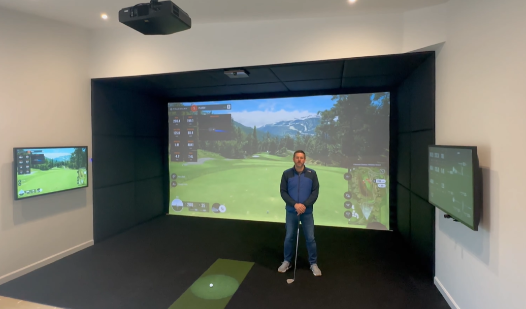  Trackman Golf Simulator with Huge Impact Screen