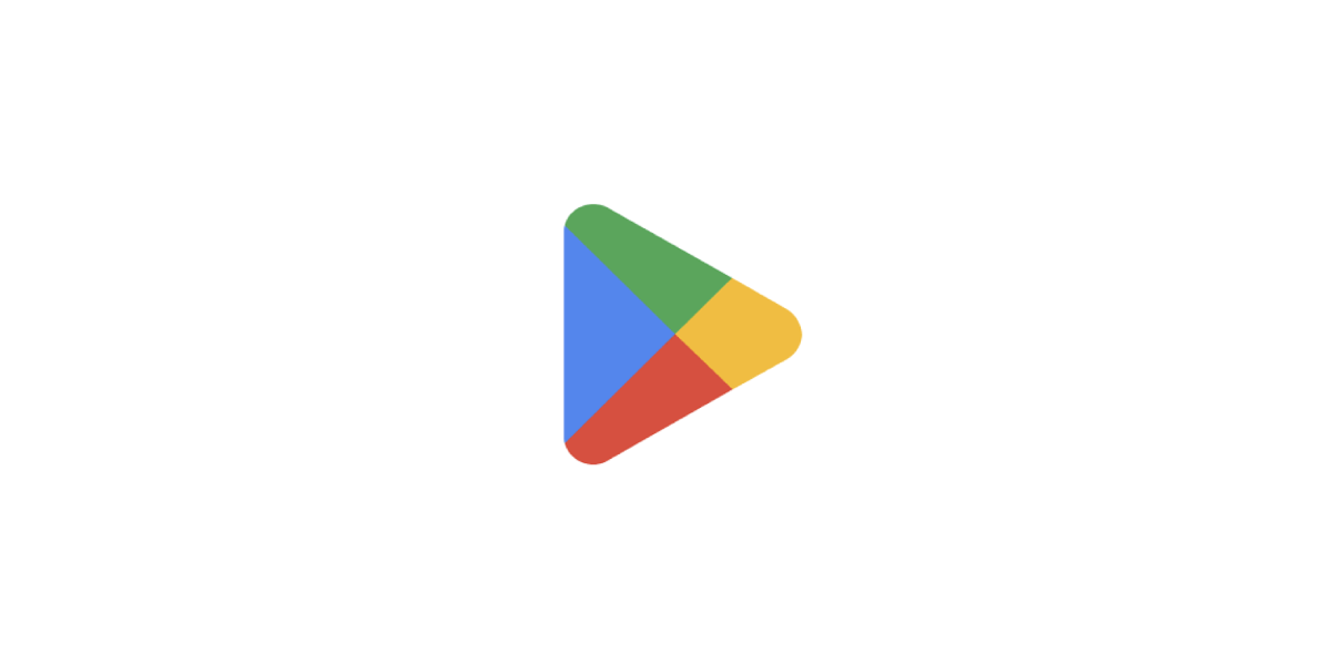 The colorful Google Play triangle icon on a white background, illustrating how BenQ digital signage allows users to get any app to enhance workplace efficiency.