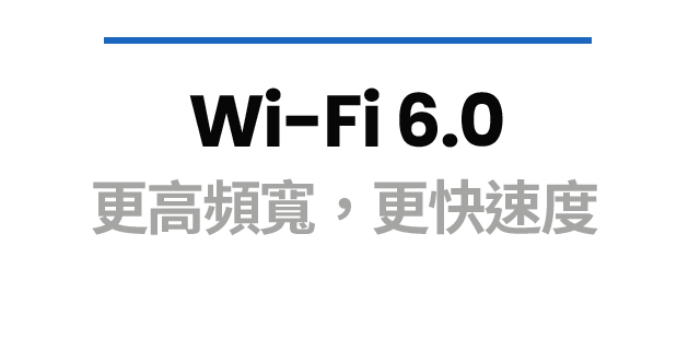 Wi-Fi 6.0 更高頻寬，更快速度