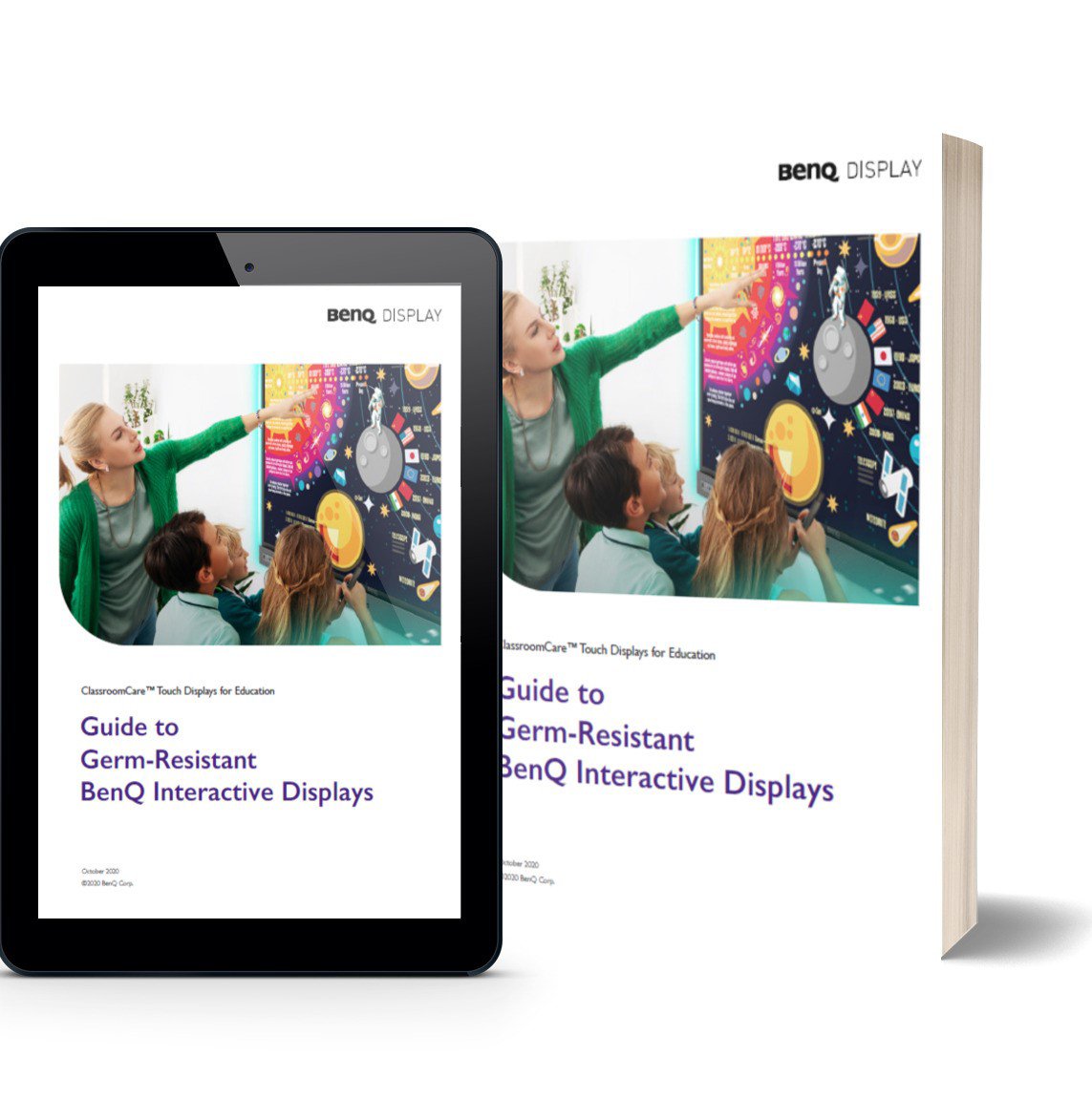 download BenQ guide to germ-resistant interactive displays in the classrooms