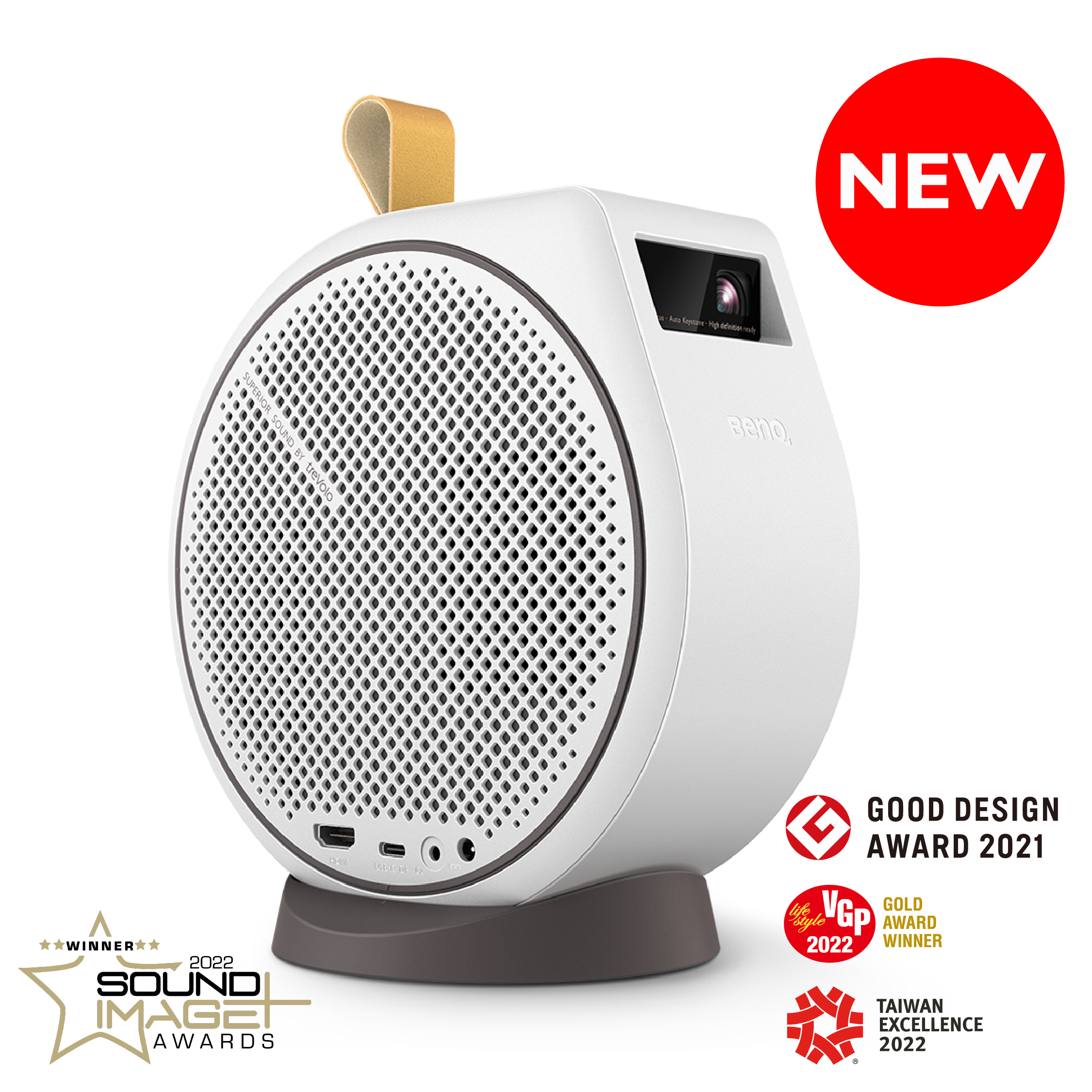 GV30 Mini Portable Projector Extra Bass Bluetooth Speaker and ATV