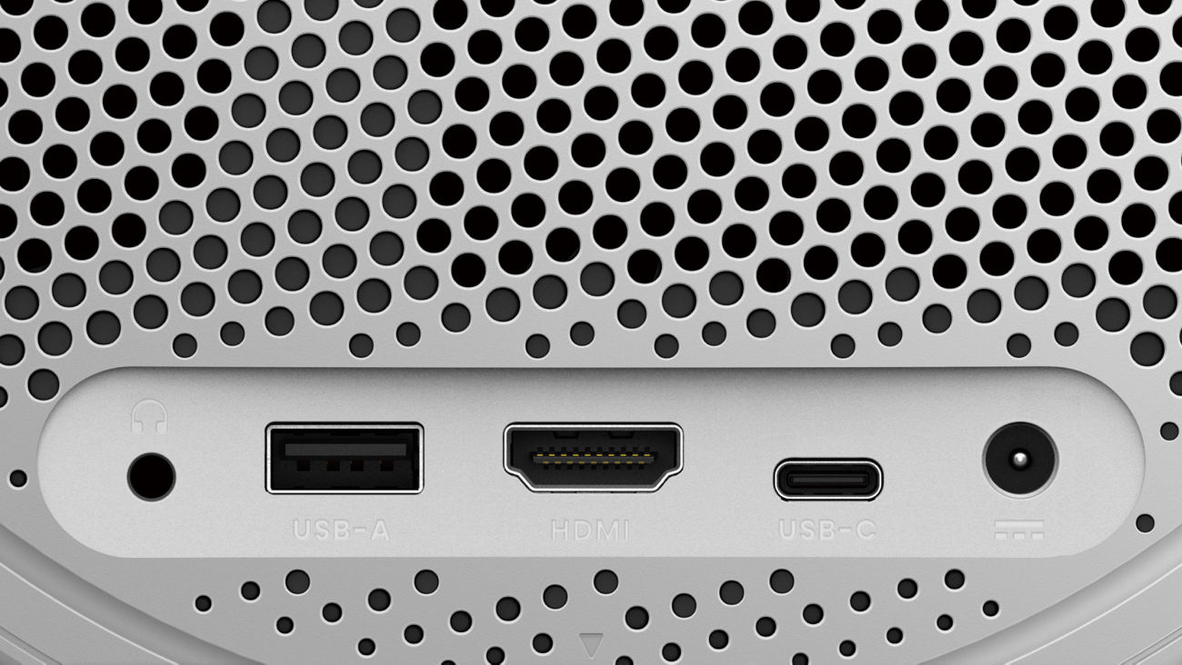 BenQ GV32 portable ceiling projector io port with usb-c and hdmi