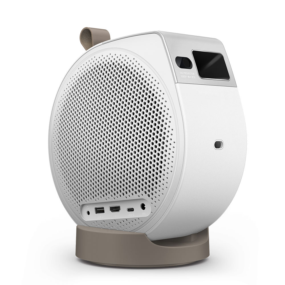 GV32 | 1080p 500lm LED Portable Projector for Bedside Ceiling Projection with Google TV