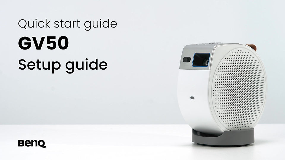 GV50 | 1080p 500lm Laser Portable Projector for Bedside