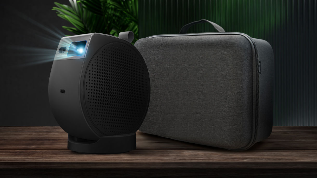 GV50P comes with an exclusive carry bag—designed for protection, style, and portability. Pack it up with ease and take your private cinema wherever you go.