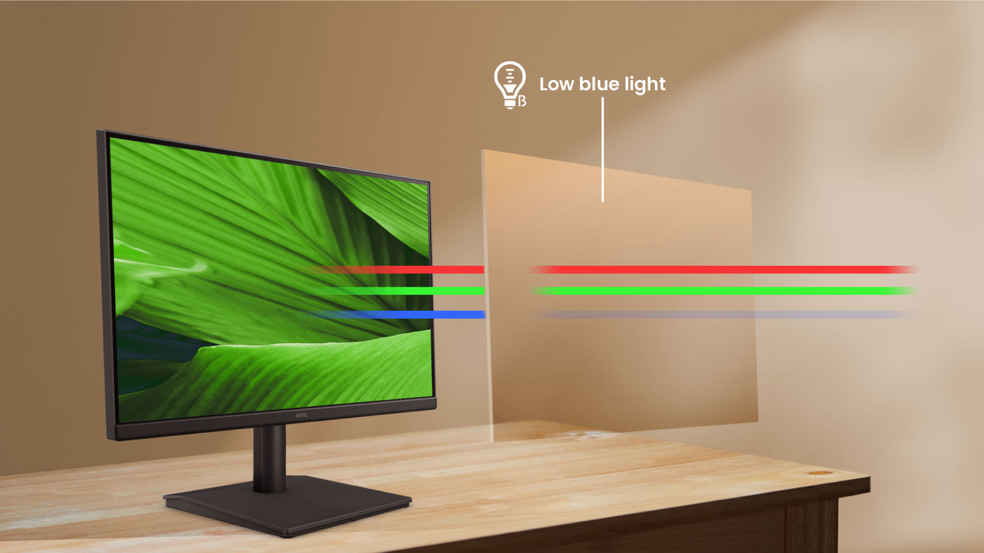 Low Blue Light cuts eye strain without yellow tint—TÜV-certified protection that preserves true colors.