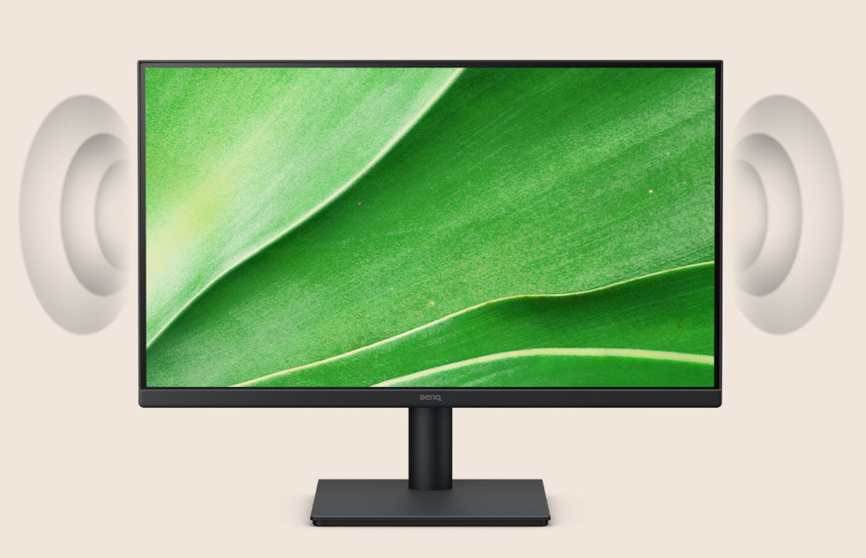 The 2W x 2 built-in speakers bring work and entertainment to you. 