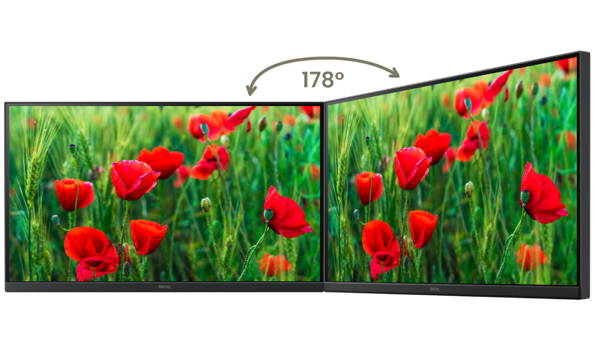 Sharp images and vivid colors with IPS panel and 1080p for focused, comfortable viewing.
