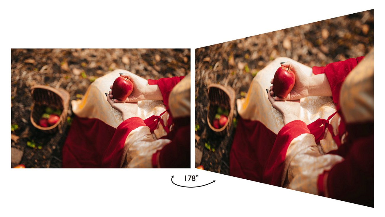 benq gw2283 ips provides accurate color and image reproduction from any angle