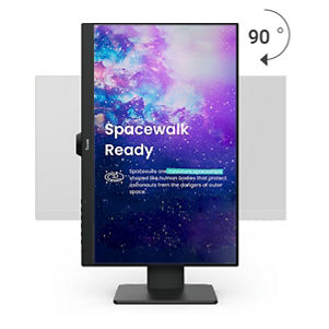 màn hình bảo vệ mắt benq GW2480T eye-care monitor có khả năng nghiêng, xoay trục, xoay ngang và tùy chỉnh độ cao