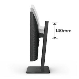 màn hình bảo vệ mắt benq GW2480T eye-care monitor có khả năng nghiêng, xoay trục, xoay ngang và tùy chỉnh độ cao