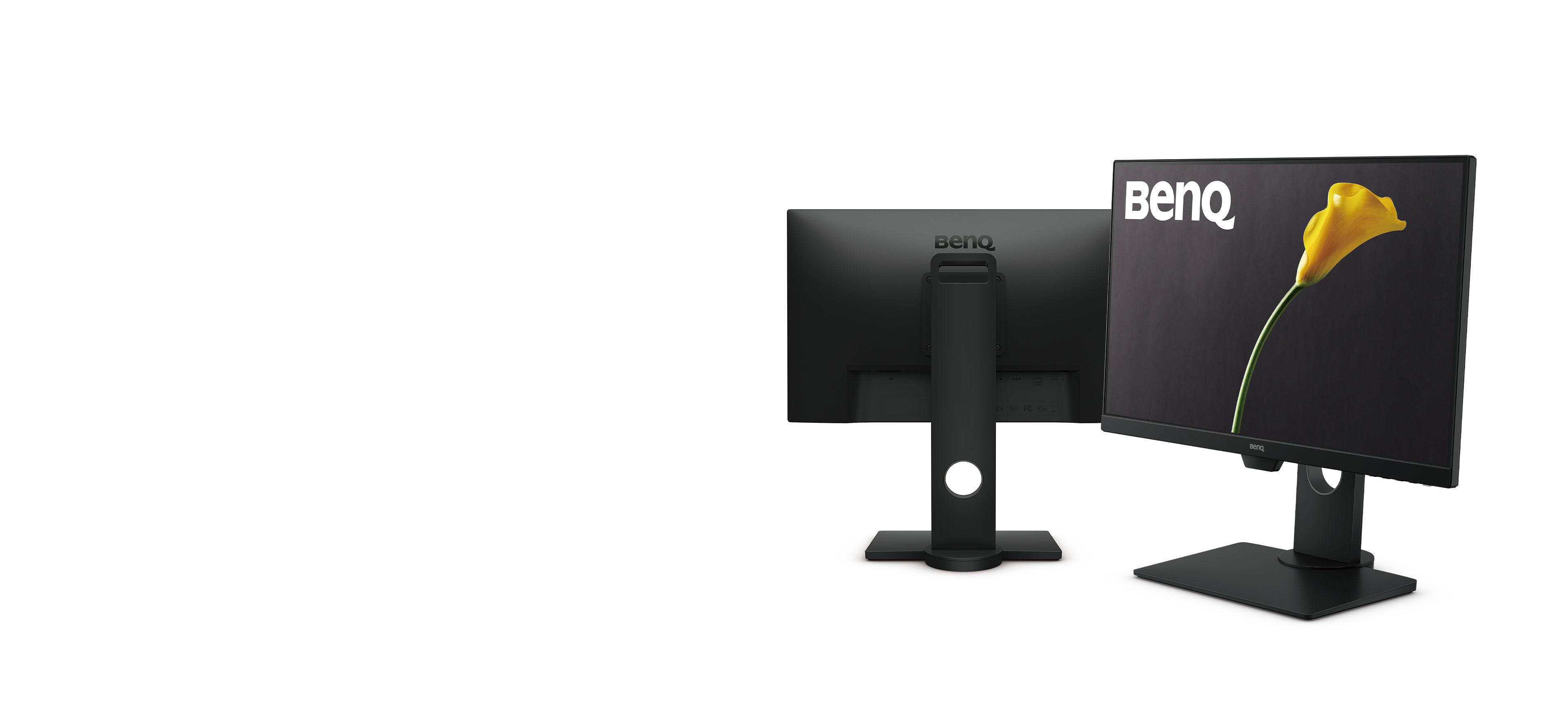 BenQ GW2480TL frameless monitor with slim bezels, ergonomic design, and BenQ Eye-Care™ Technology with Low Blue Light, Zero Flicker, and Brightness Intelligence Technology