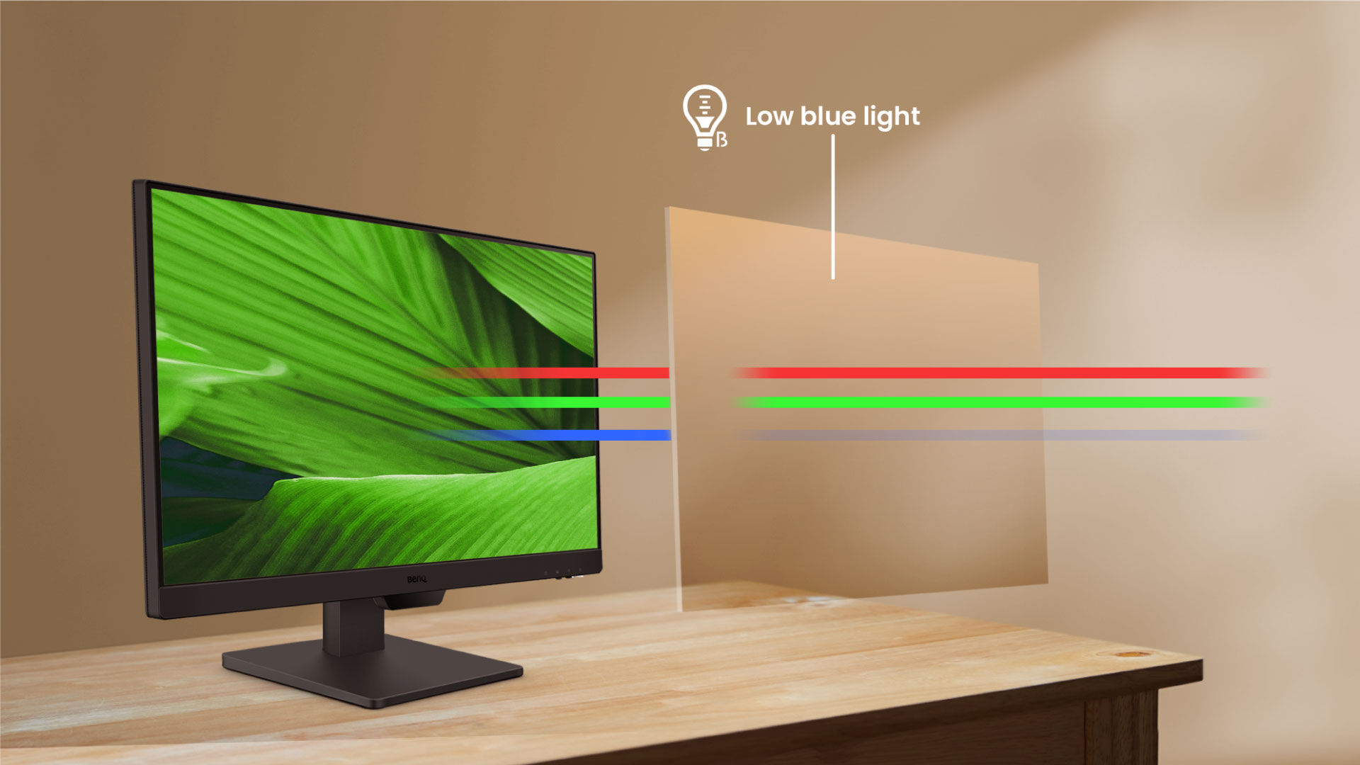 Low Blue Light cuts eye strain without yellow tint—TÜV-certified protection that preserves true colors.