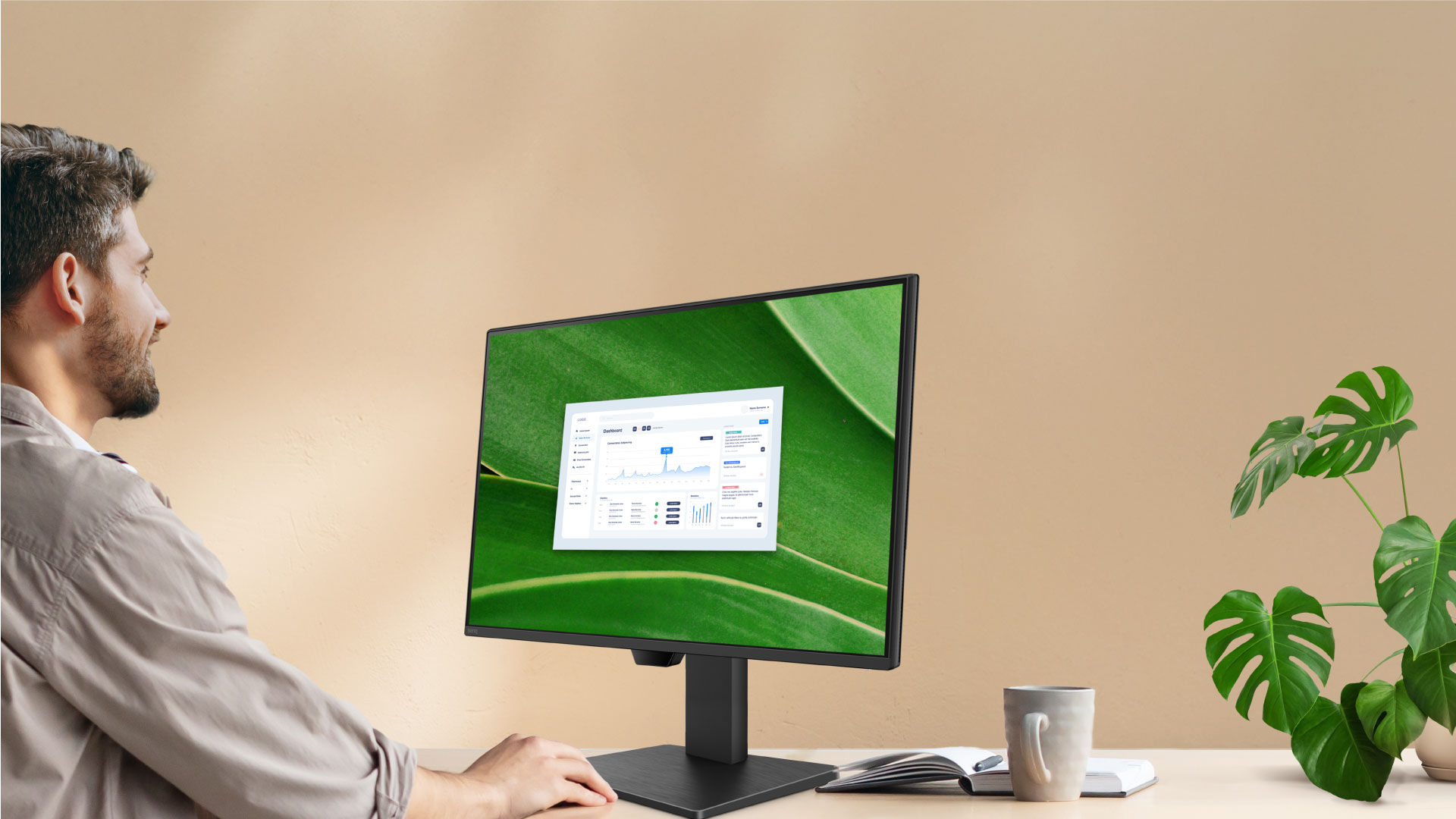 With a 99% sRGB IPS display, GW2490P delivers vivid, true-to-life colors from wide viewing angles for natural and comfortable viewing