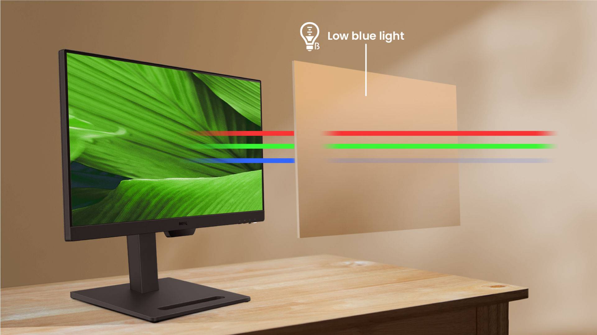 Low Blue Light cuts eye strain without yellow tint—TÜV-certified protection that preserves true colors.