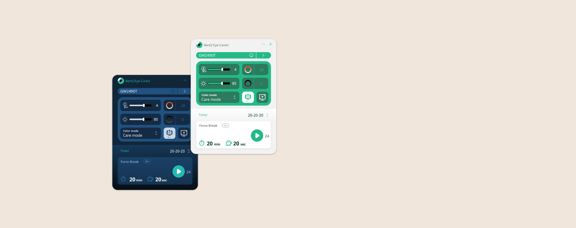 BenQ’s Eye-CareU software is your screen-time sidekick, managing time, lighting, and posture with quick controls that keep you focused