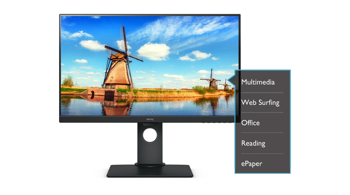 benq gw2780t Technologie Low Blue Light odfiltrovává nebezpečné modré světlo, čímž účinně snižuje únavu a podráždění očí.