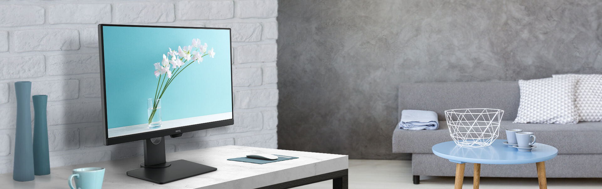 BenQ GW2780T frameless monitor_slim bezels_ergonomic design_BenQ Eye-Care™ Technology_Low Blue Light_ZeroFlicker_Brightness Intelligence Technology_LED_IPS.