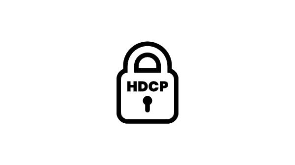 支援 HDCP 加密內容