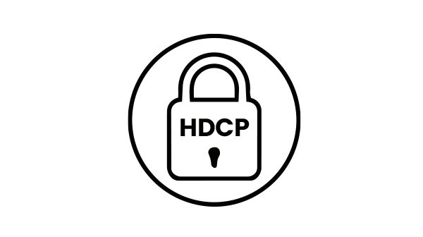 支援 HDCP 加密內容