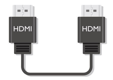 Das HDMI Kabel ermöglicht eine 4K Ausflösung 