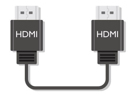Das HDMI Kabel ermöglicht eine 4K Ausflösung 