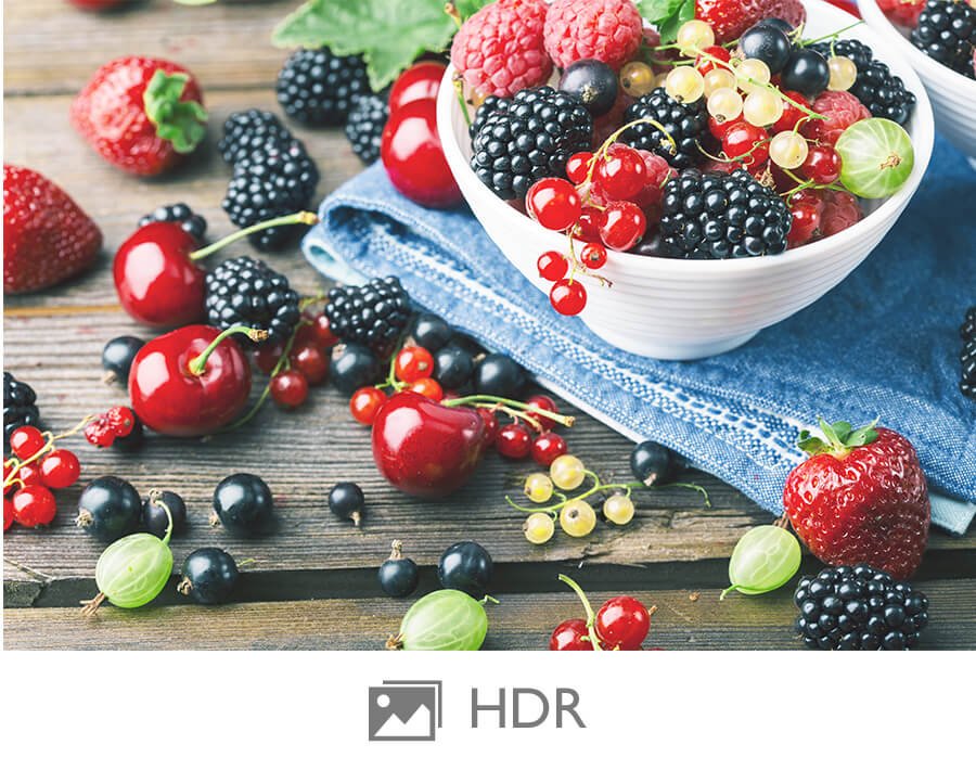 El HDR en monitores BenQ permite que cada color sea optimizado en profundidad y tono. 
