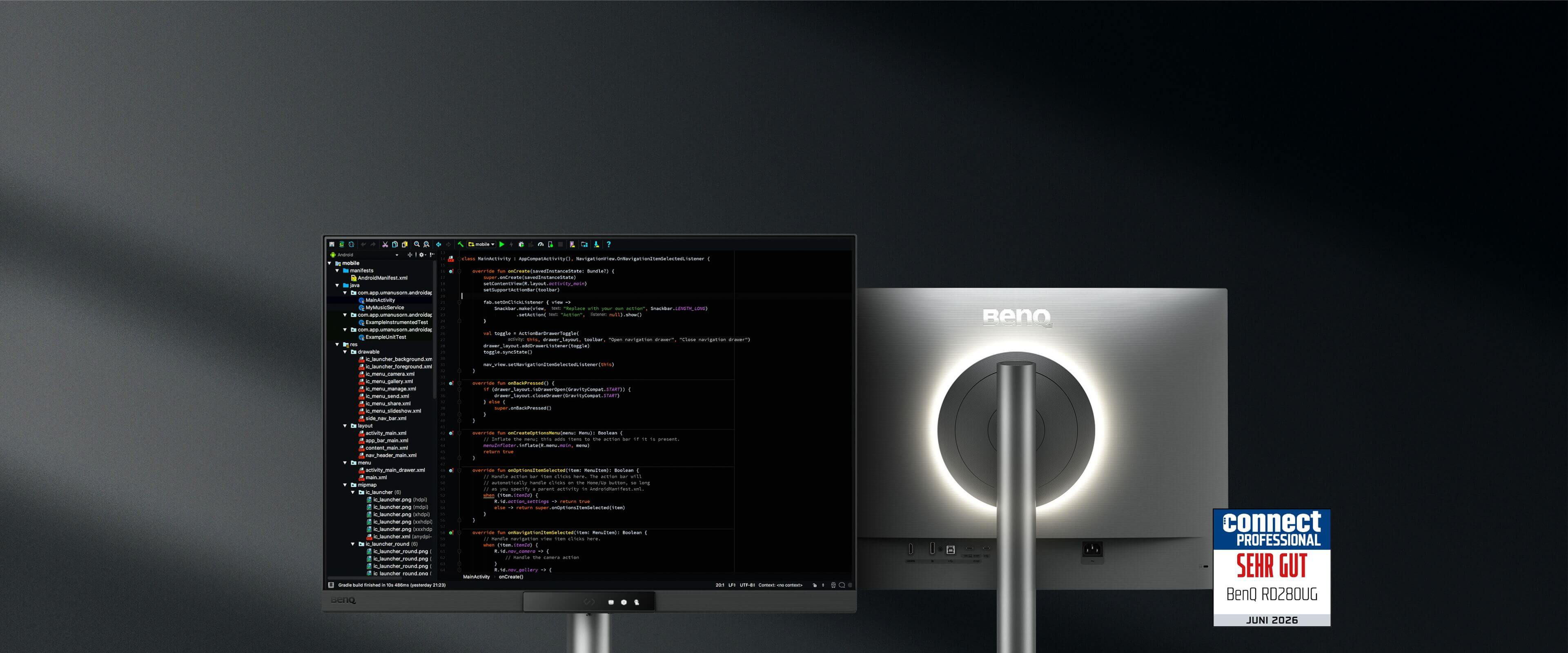 BenQ RD280UG combines a 28.2" 4K+ display, 120Hz refresh rate, 3:2 aspect ratio, Nano Matte Panel, MoonHalo backlight, exclusive Coding Modes, 2000:1 contrast ratio, ergonomic design, and Eye-Care technology to deliver effortless coding sessions. 