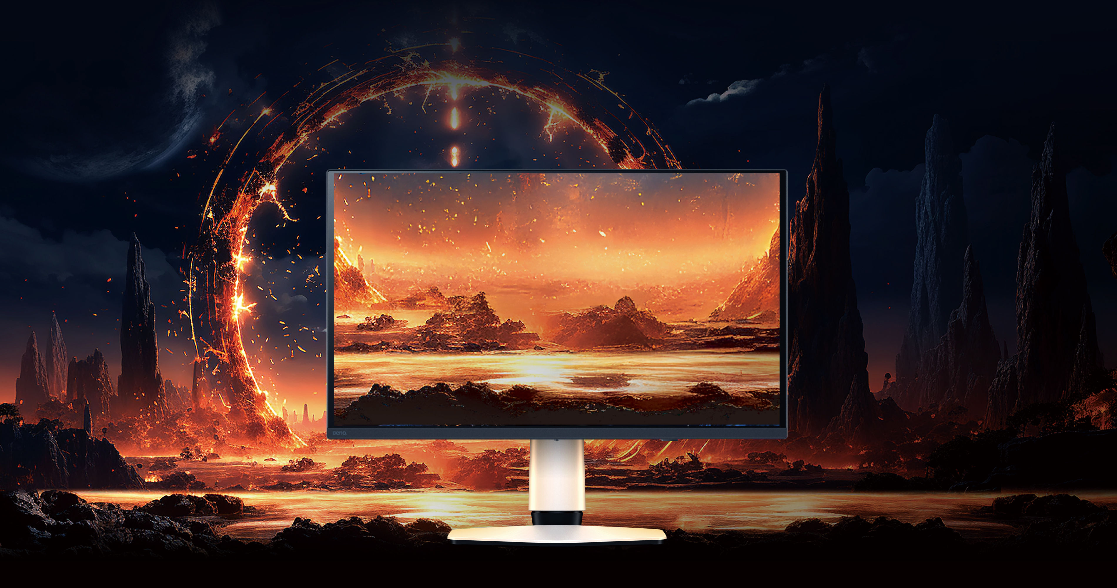 Immerse in breathtaking game art on the BenQ MOBIUZ EX271UZ. Its 4K QD-OLED, MOBIUZ color tuning, and 240Hz deliver unparalleled visual fidelity, making every detail shine.