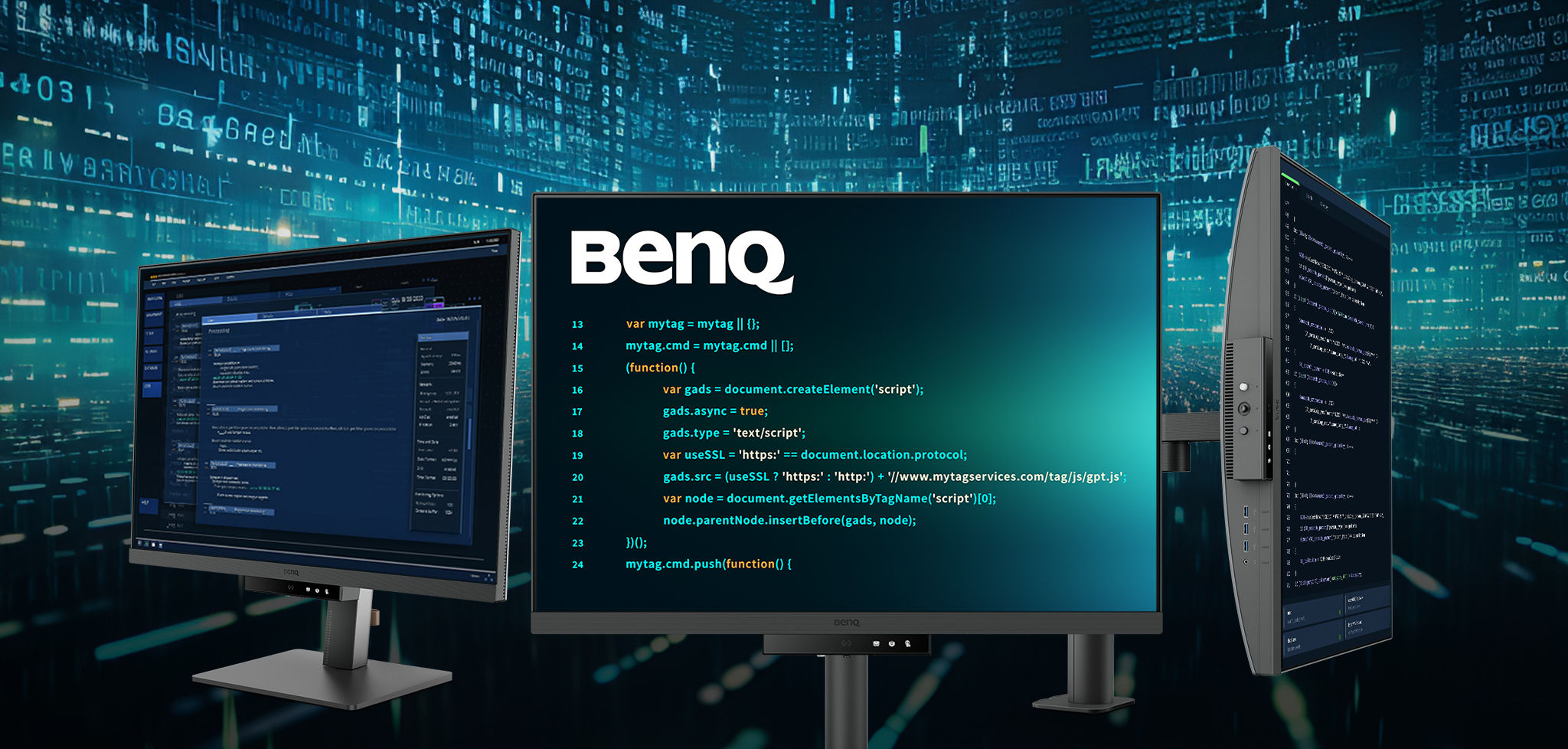 BenQ Programming Monitor RD Series, the world's first line of monitors custom crafted to meet the unique and extensive needs of programmers. 