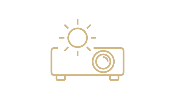 High-Brightness Projector for Halloween House Mapping