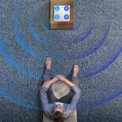 BenQ GP500 projector placement in front for the perfect sweet spot 