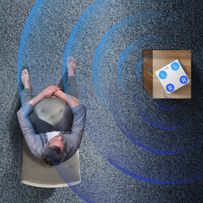 BenQ GP500 projector placement on right for the perfect sweet spot 