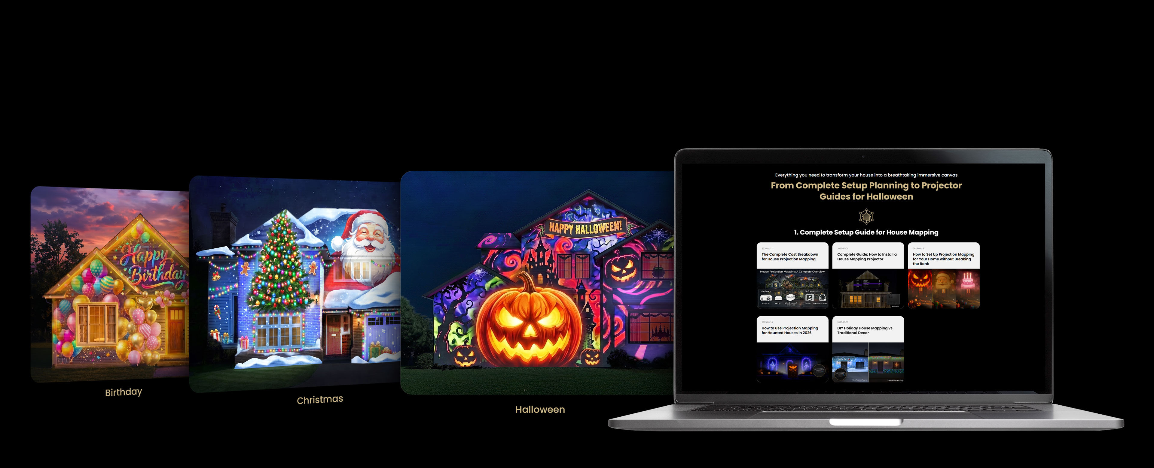BenQ House Projection Mapping Projector for Year-Round Holidays