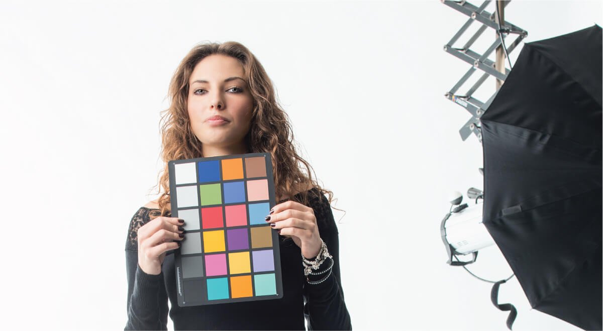 ColorChecker passport is used during capturing of photography.