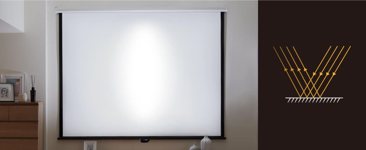 The screen without anti-glare properties exhibit spotlight effects.