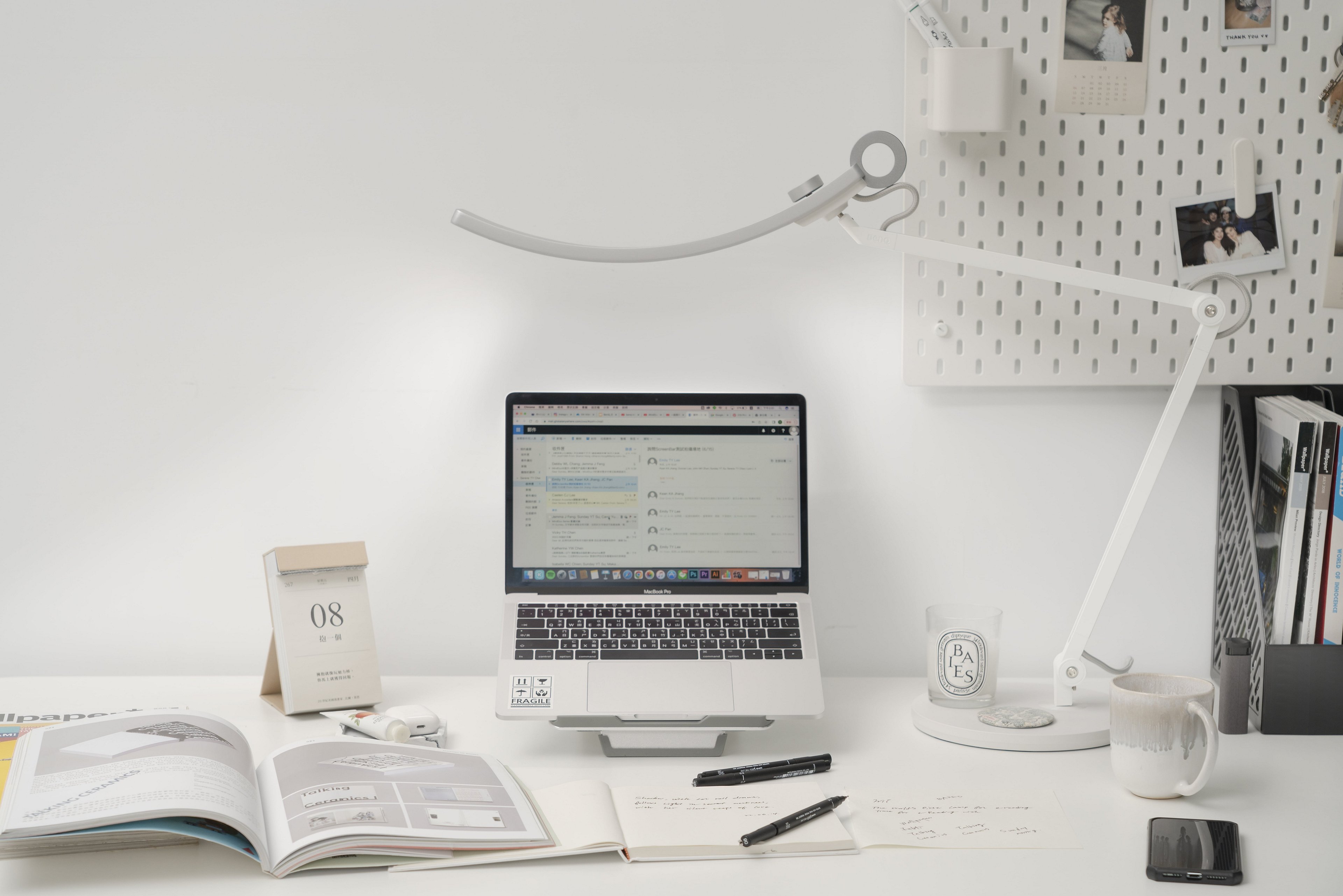 BenQ e-Reading Desk Lamp provides enough lumens for optimal reading.