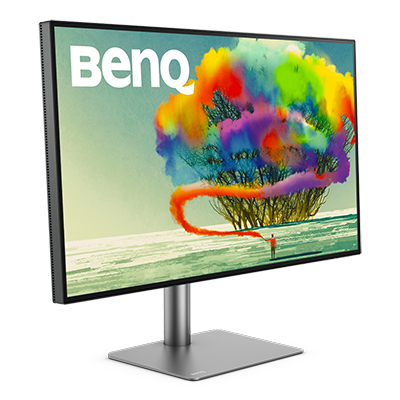 This is BenQ designer monitor PD3200U that comes with 4K resolution and supports thunderbolt 3 daisy chain.