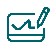 The icon of teaching on the BenQ Interactive Whiteboard