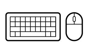 Bluetooth keyboard & mouse for easy control without a PC