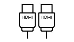 Dual HDMI offers flexible connectivity between devices.